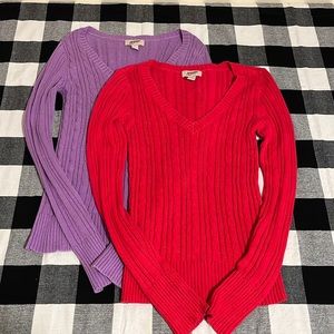 Purple & Pink Arizona Sweaters.